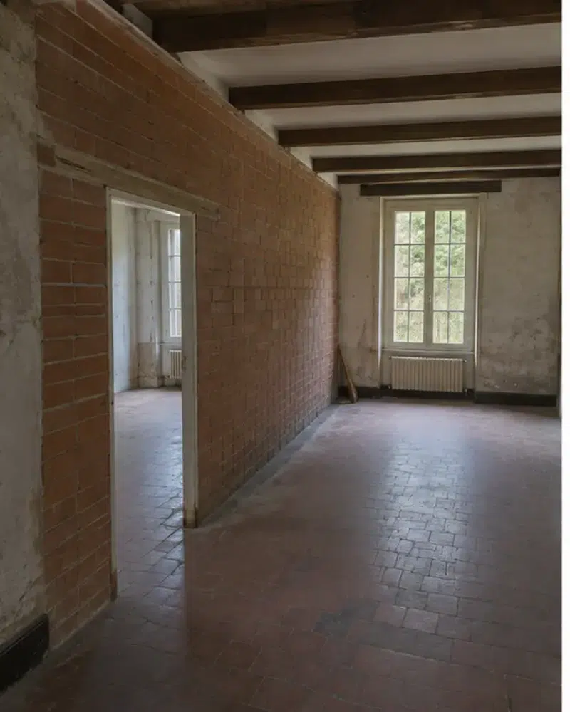 Maçonnerie et curage — état avant travaux