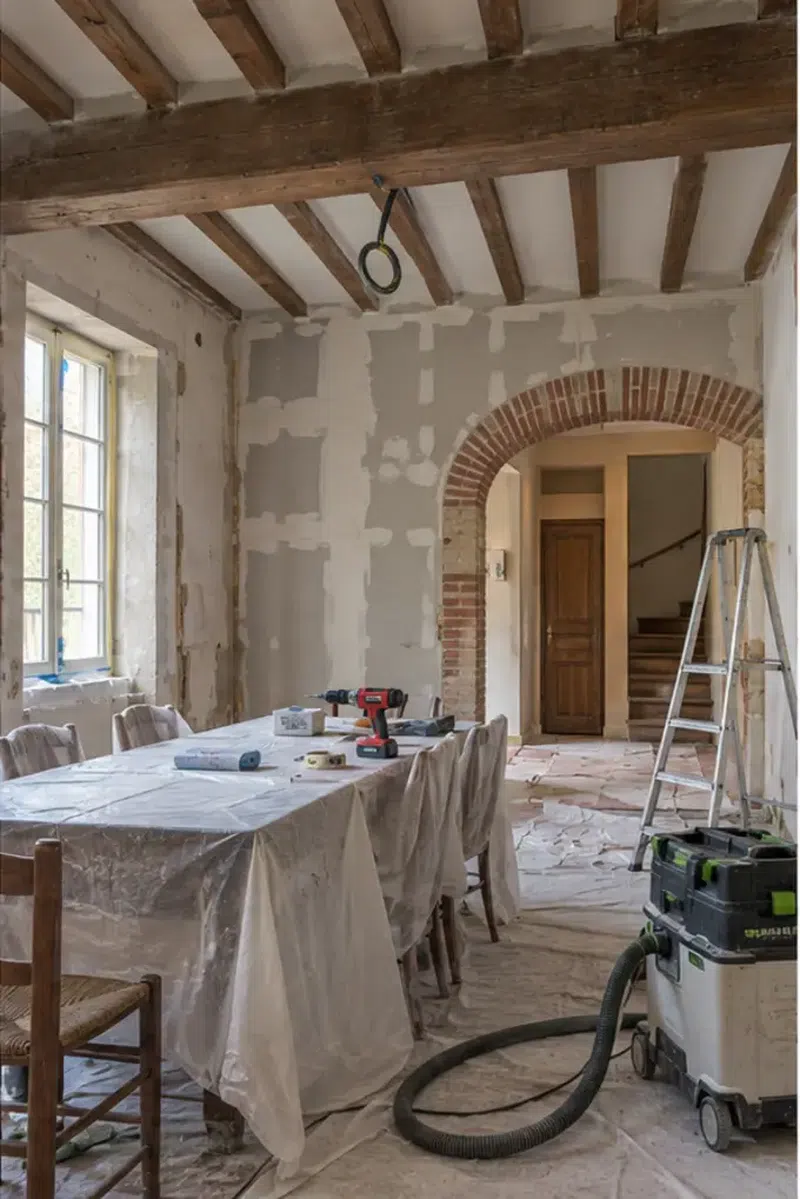 Rénovation de maison à Écouen — chantier en cours