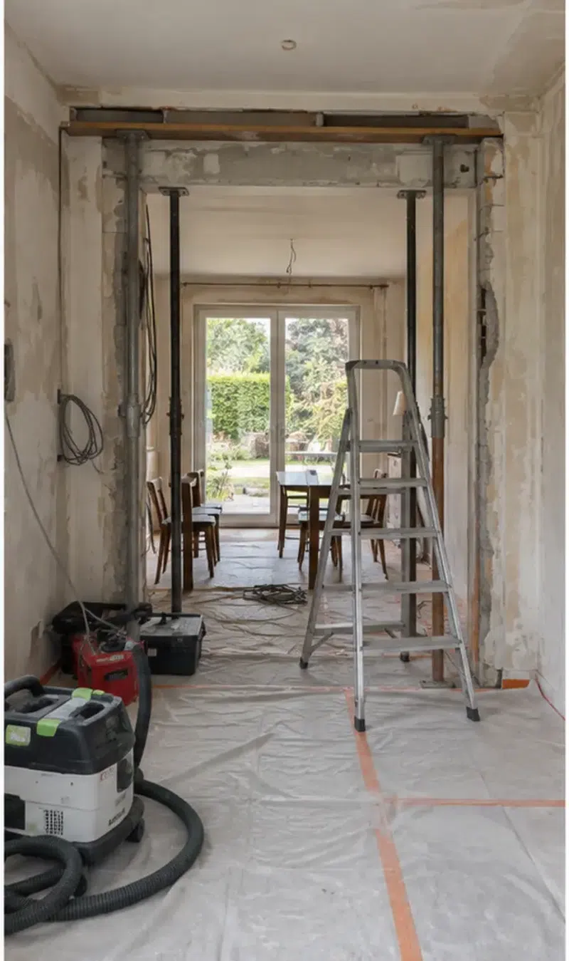 Rénovation de maison à Ézanville — chantier en cours