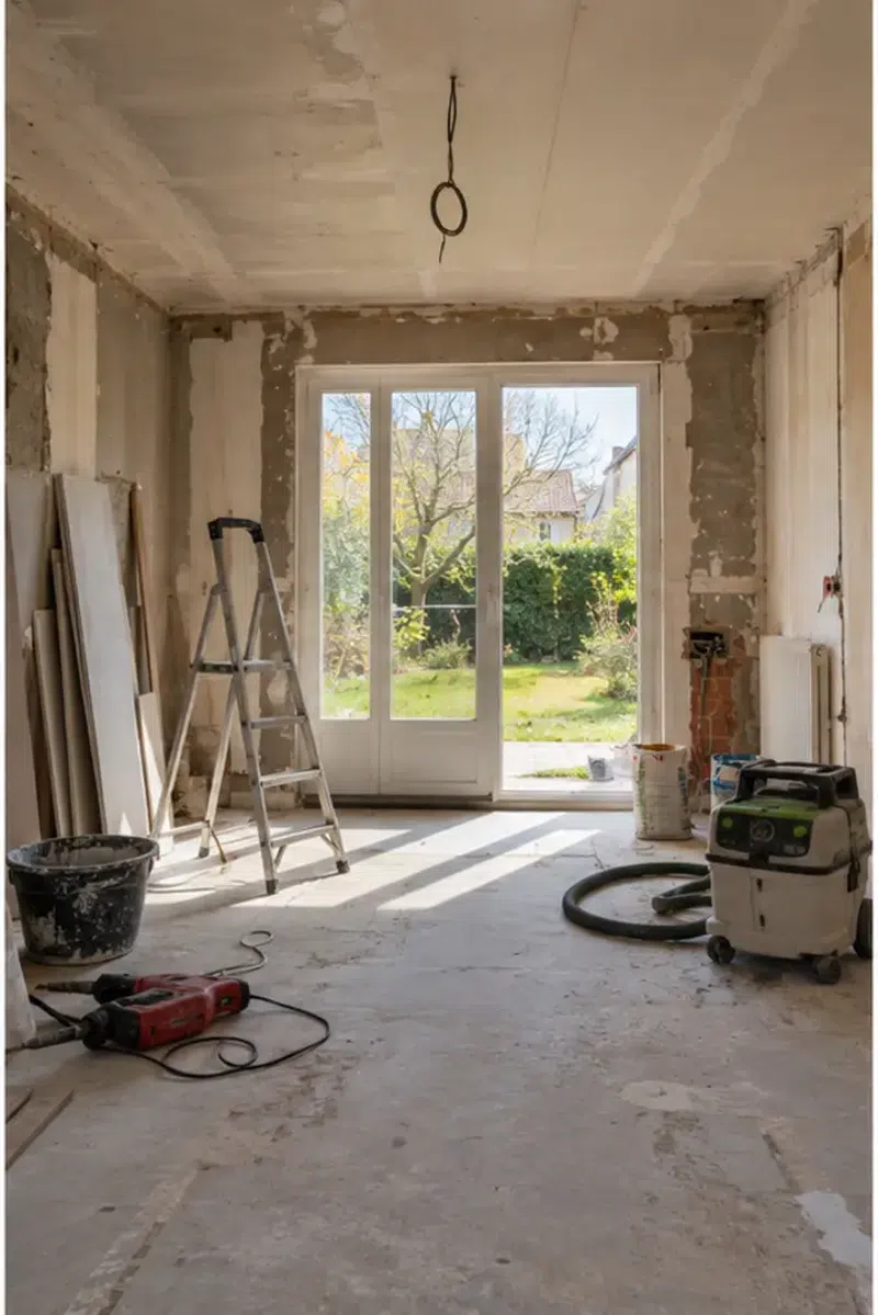 Rénovation de maison à Groslay — chantier en cours