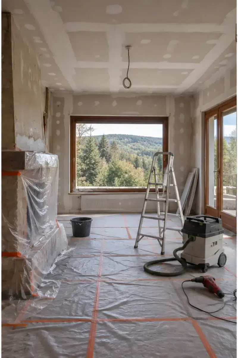 Rénovation de maison à Montlignon — chantier en cours