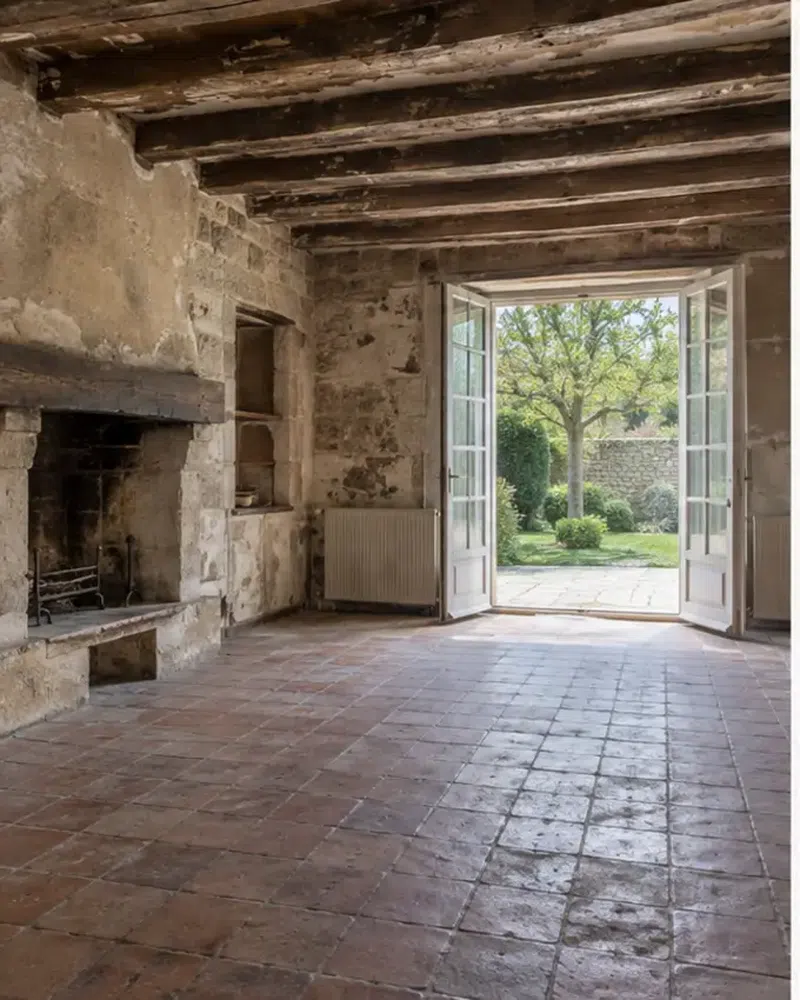 Rénovation de maison à Saint-Prix — état avant travaux