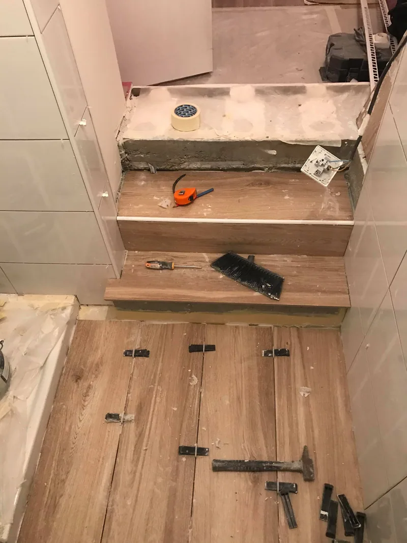 Mise en place de la salle de bain