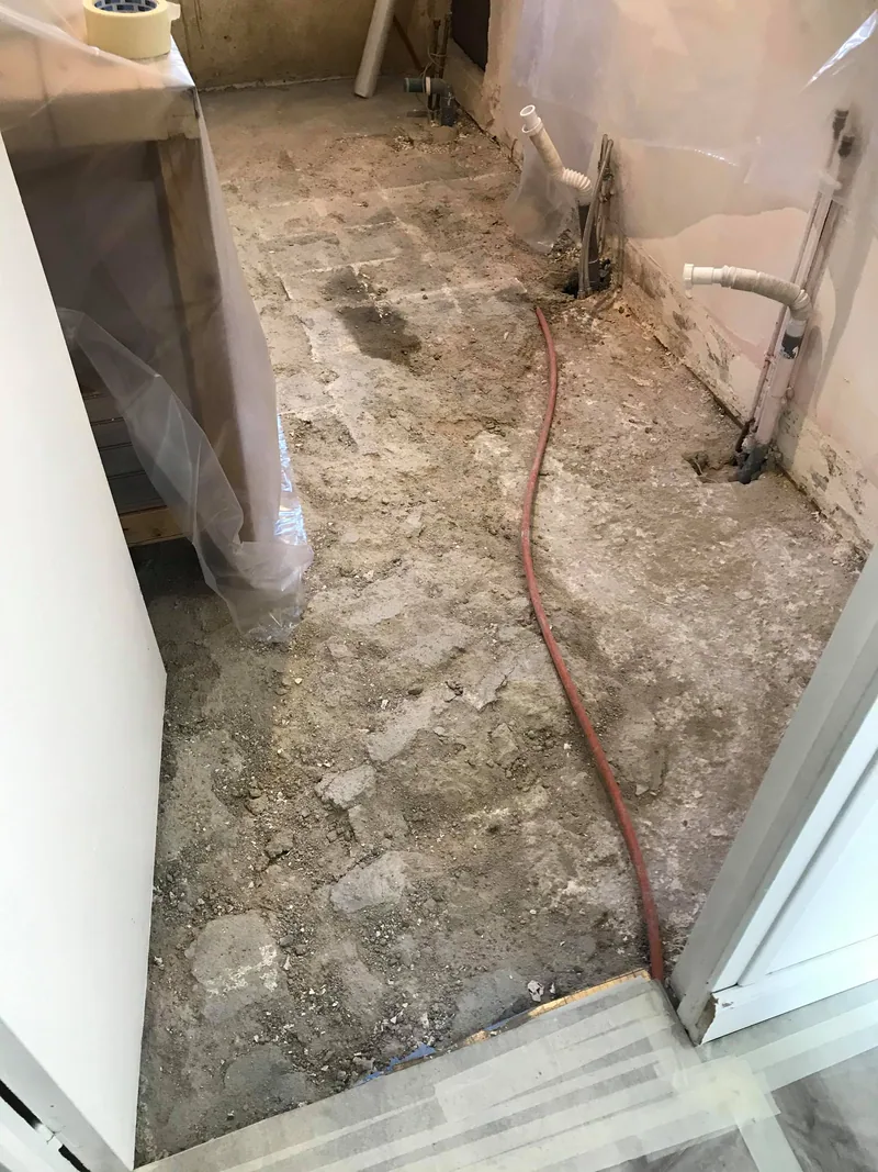 Sols déposés avant travaux